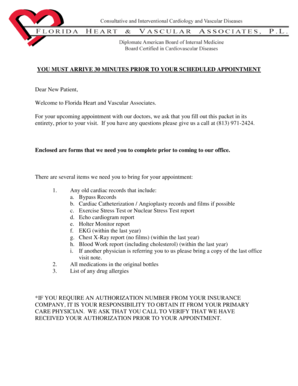 New Patient Registration Packet