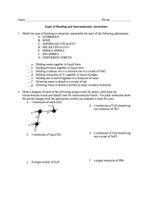Chemistry Worksheet
