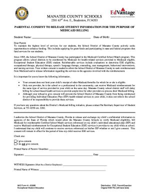 Parental Consent for Medicaid Billing