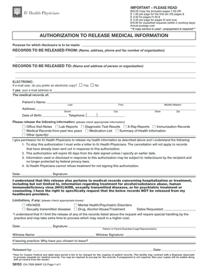 Authorization to Release Medical Information