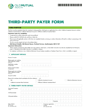 Third-Party Payer Form