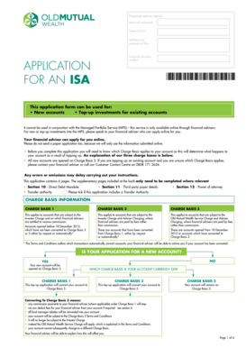 UK ISA Application Form