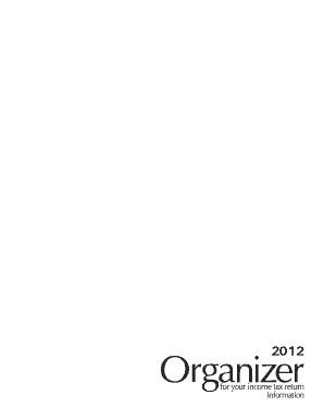 2012 US Federal Tax Organizer