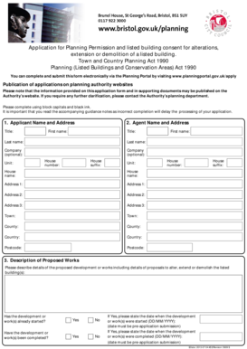 UK Planning Permission Application for Listed Buildings