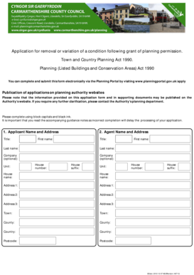 UK Planning Permission Condition Removal Application
