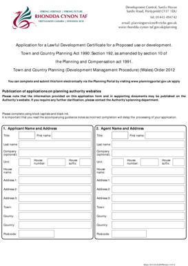 Application for a Lawful Development Certificate