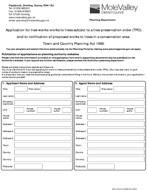 Tree Works Application Form