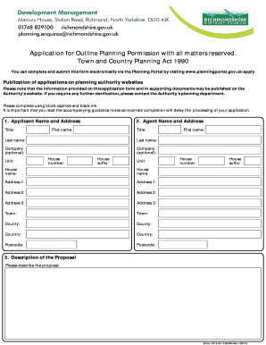 Outline Planning Permission Application