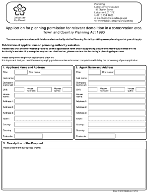 Planning Permission Application for Demolition in Conservation Area