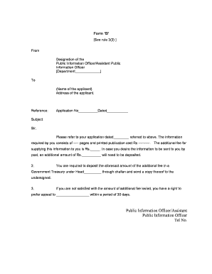 Public Information Request Fee Notice