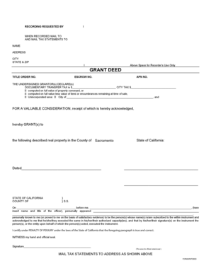 California Grant Deed