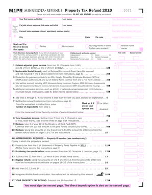 Minnesota Property Tax Refund Form