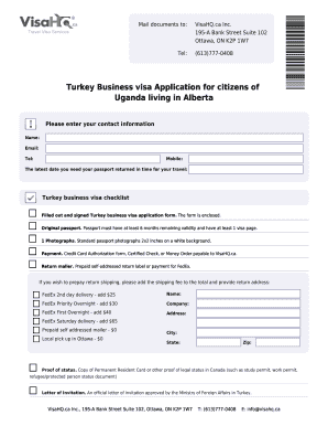 Turkey Business Visa Application