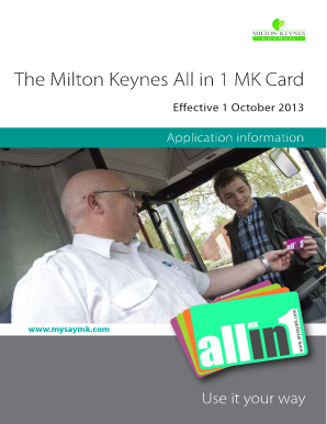 All in 1 MK Card Application Form