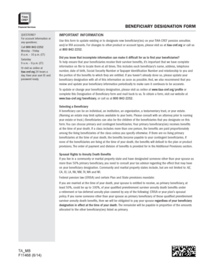 Beneficiary Designation Form