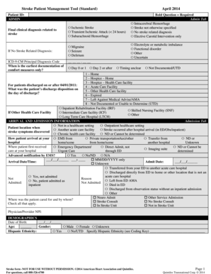 Stroke Patient Management Tool