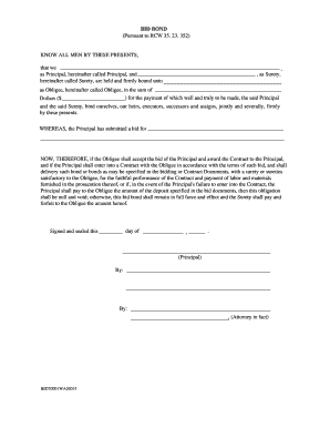 Bid Bond Agreement