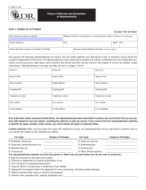 Louisiana POA - Authority Tax Services