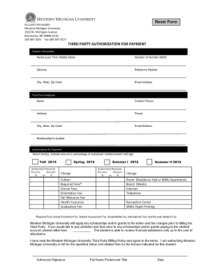 Third Party Authorization for Payment