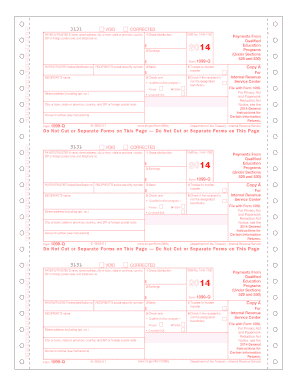 IRS Form 1099-Q 2014