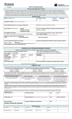 Purdue University Calumet Housing Contract