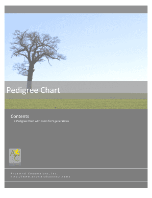 Pedigree analysis worksheet - Free pedigree chart - Ancestral Connections