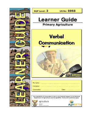 Primary Agriculture Oral Communication Learner Guide