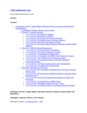 CNMI Administrative Code