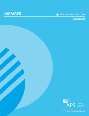 Australian Psychological Society Member Application
