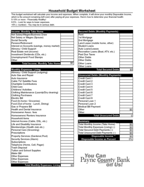 Budget worksheet pdf - This budget worksheet will calculate your income and expenses