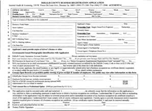 DeKalb County Business Registration Application