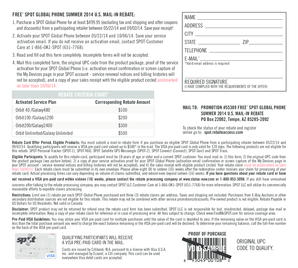 SPOT Global Phone Summer 2014 US Mail-In Rebate Form