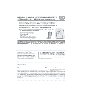 PENN Buff or Shirt Offer Form