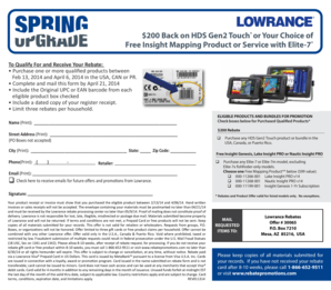 Lowrance Product Rebate Form
