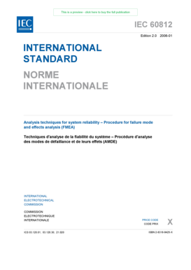 Fmea report pdf - Analysis techniques for system reliability Procedure for failure mode - webstore iec