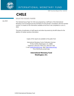 Chile Selected Issues IMF Country Report No 14219 June 11 2014 - imf