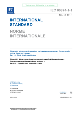 IEC 60874-1-1 Blank Detail Specification