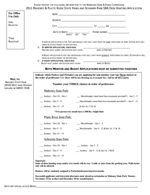 Nebraska Deer Hunting Application