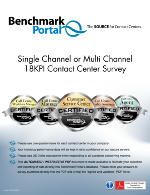 18KPI Contact Center Survey