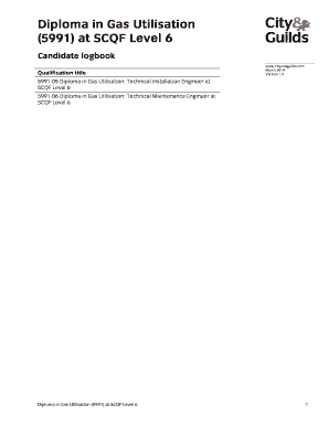 Diploma in Gas Utilisation Candidate Logbook