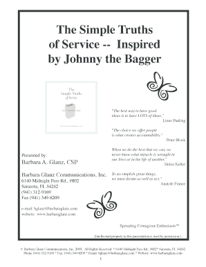 The Simple Truths of Service Book Order Form