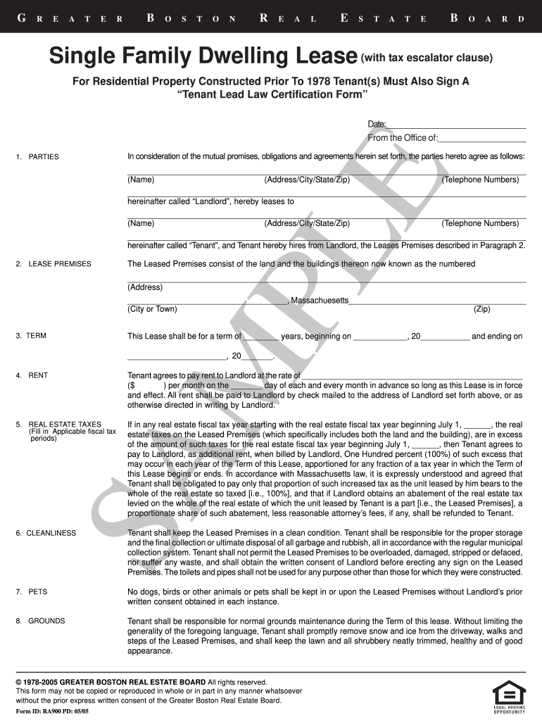 dwelling lease agreement Preview on Page 1