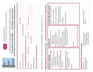 Cardiac Imaging Referral Form