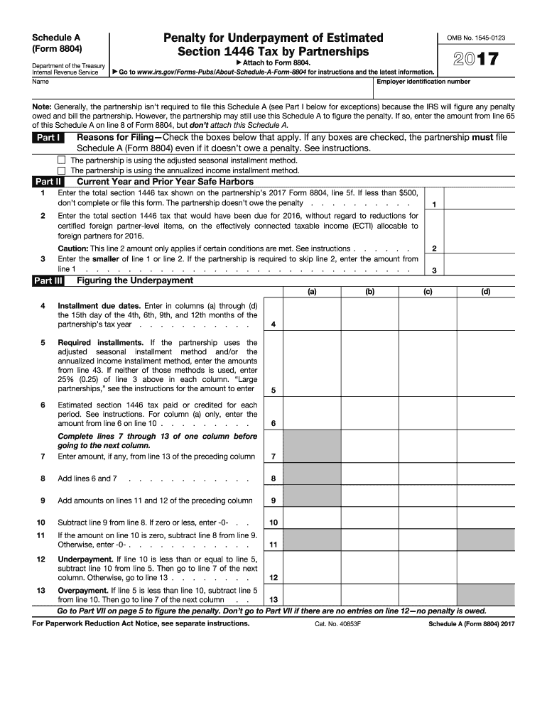 form 8804 Preview on Page 1