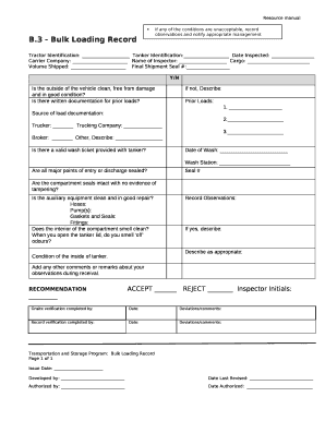 3 - Bulk Loading Record