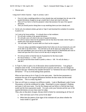 Discuss quiz