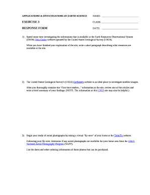 APPLICATIONS & INVESTIGATIONS IN EARTH SCIENCENAME: