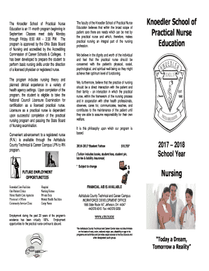 Knoedler school of nursing
