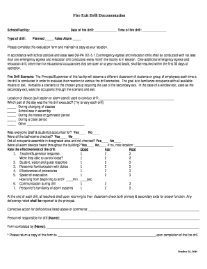 Fire Exit Drill Documentation