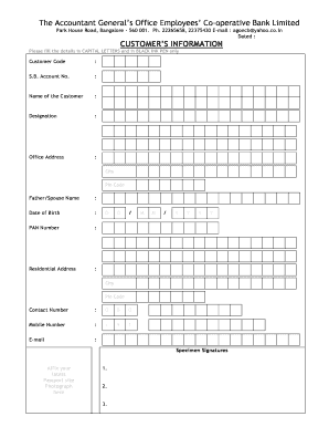 Form DA-1 Nomination Form